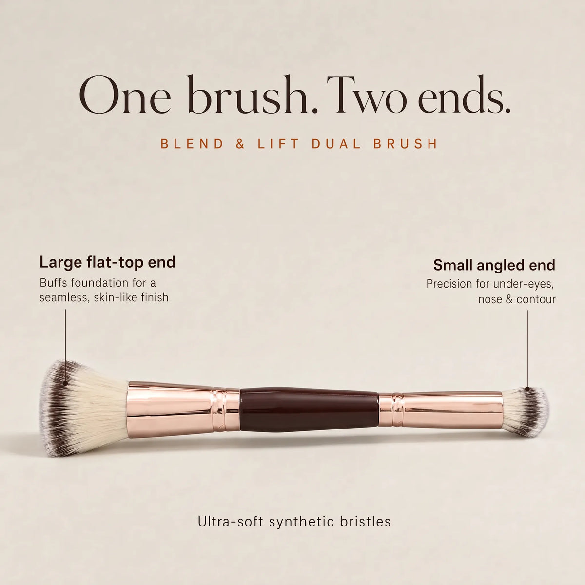 Blend & Lift Dual Brush – Foundation & Concealer