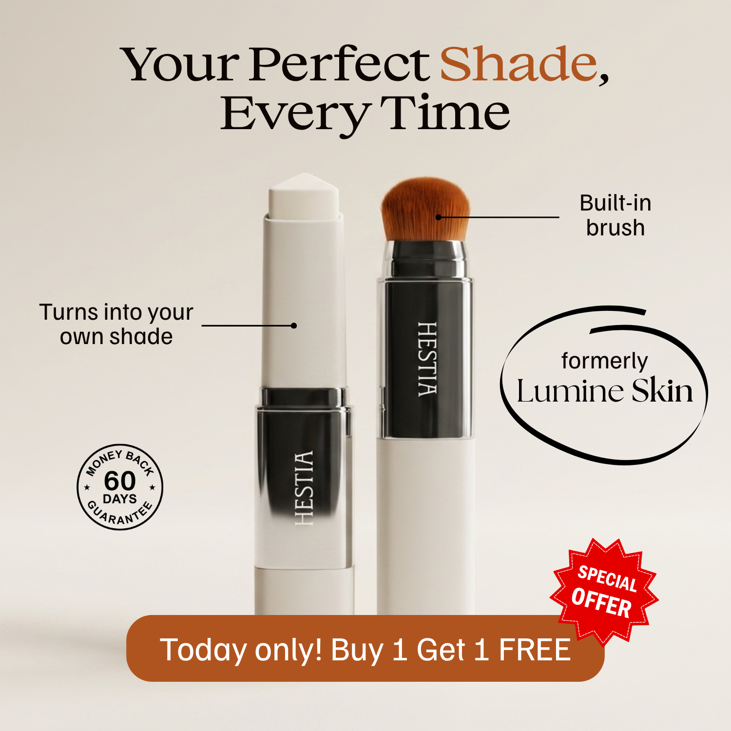 Color-Changing Foundation Stick