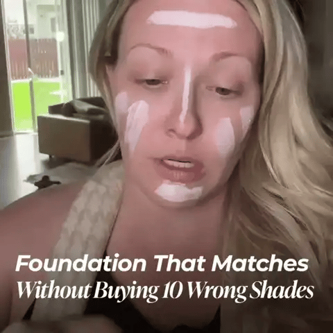 Hestia Color-Changing Foundation Stick applied to skin